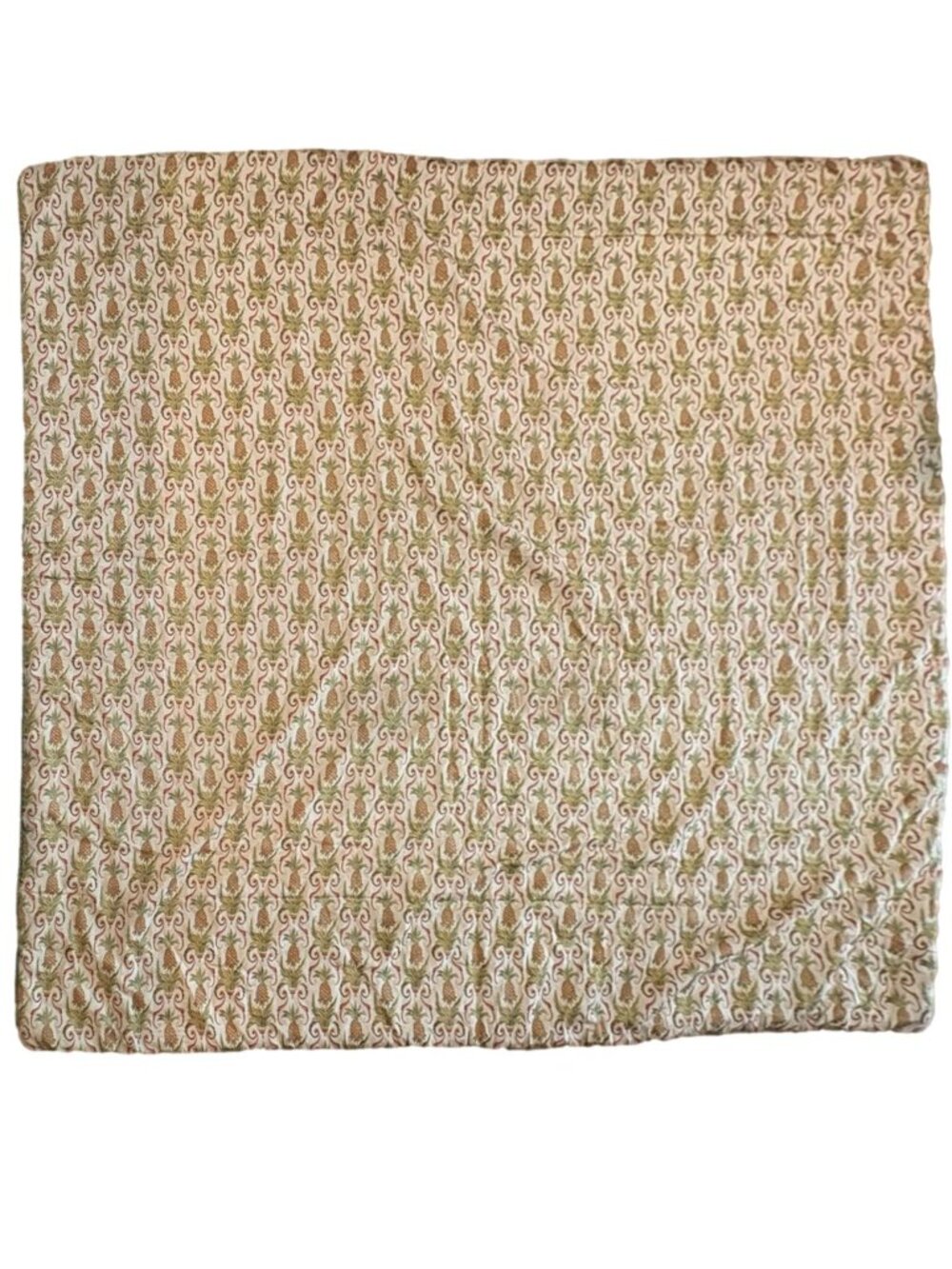 Croscill Pina Colada King Comforter Reversible Pineapple Jacquard Tropical Duvet